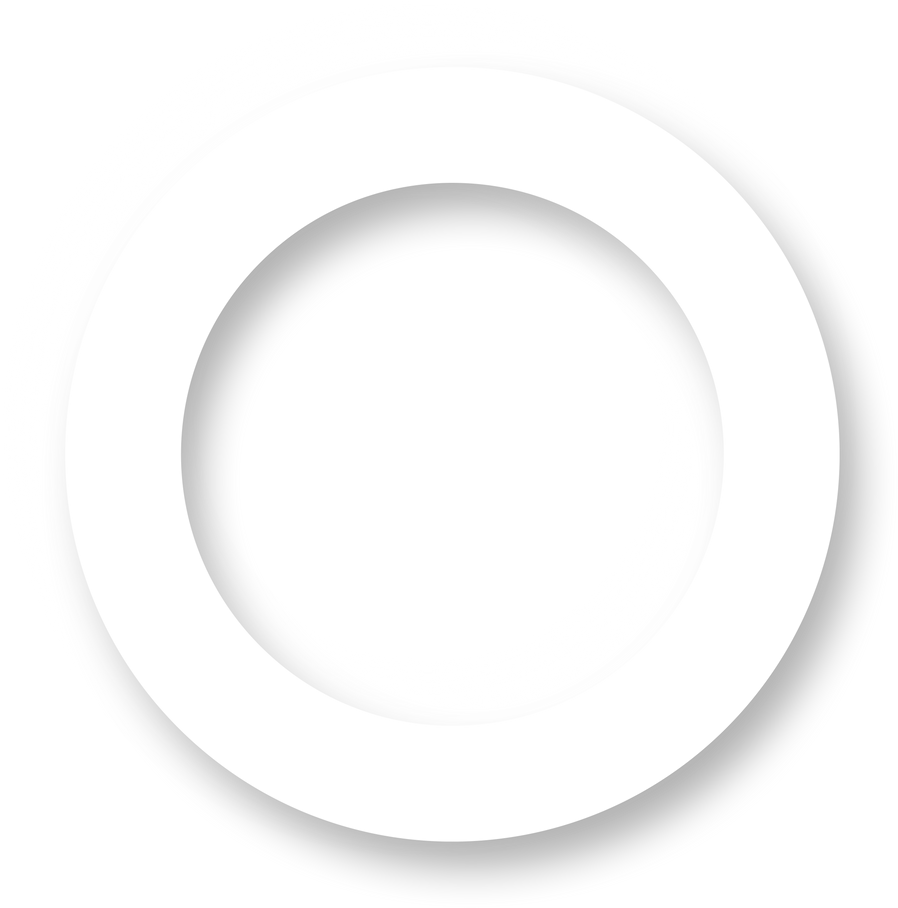 Neumorphic ring shape, rounded transparent button, Minimal button with light and shadows.